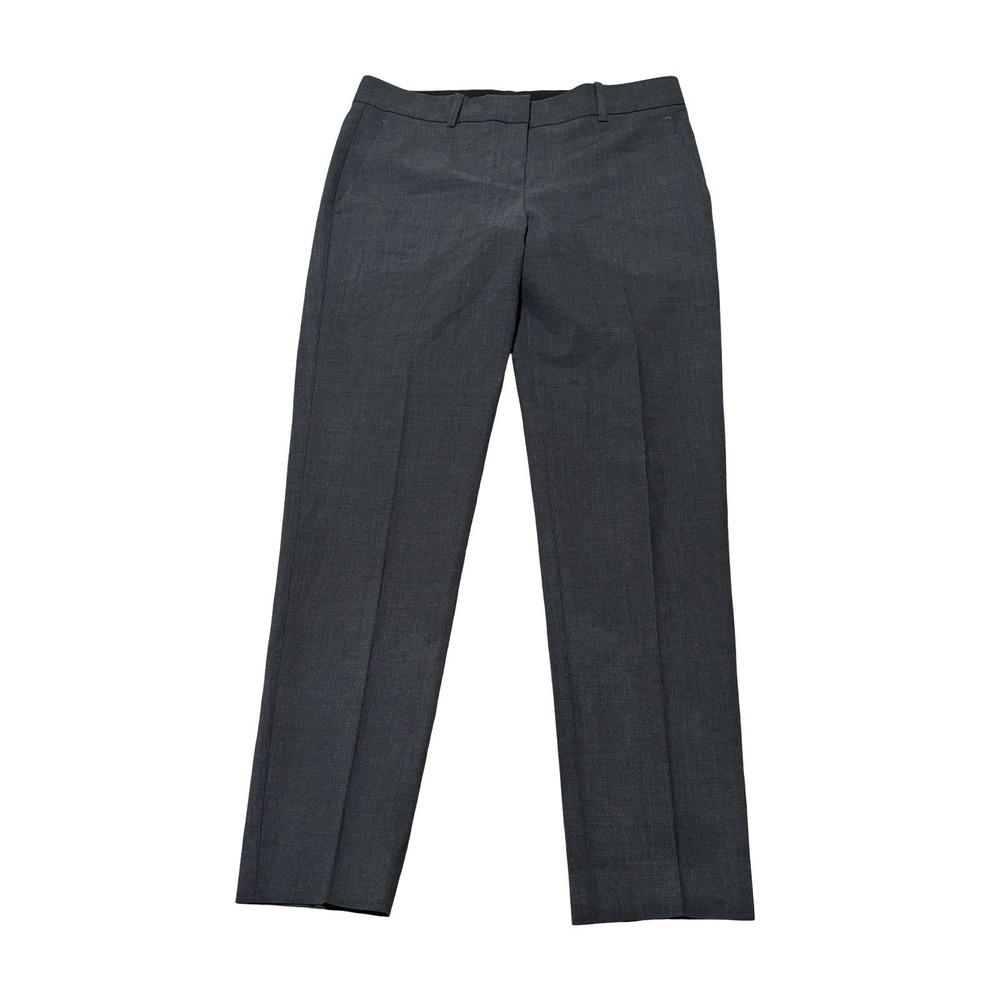 Theory Pants Women's 4 Gray Dress Trousers Ankle Work Career Office Stretch